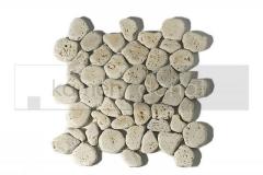 Kamenn� mozaika - kamenn� mozaika - Aegean Pebbles Beige Travertin