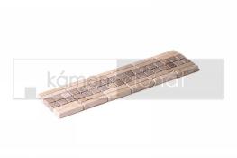 Kamenn� obklady - obkladov� p�sky - Bordure BR/12, Travertin Wit/Grijs 30,5x8,32x1 cm
