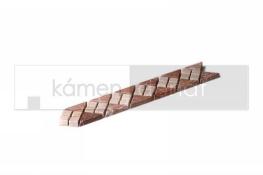 Kamenn� obklady - obkladov� p�sky - Bordure B.05 Marmer Beige/Rood 28,5x5x1 cm