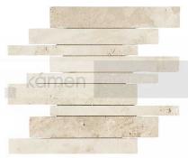 Kamenn� obklady - obkladov� p�sky - Line Mosaic Ivory
