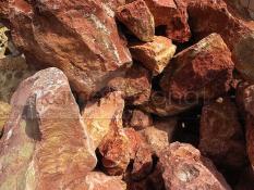 Okrasn� kameny - valounky - Vulkansteine Extra Rot