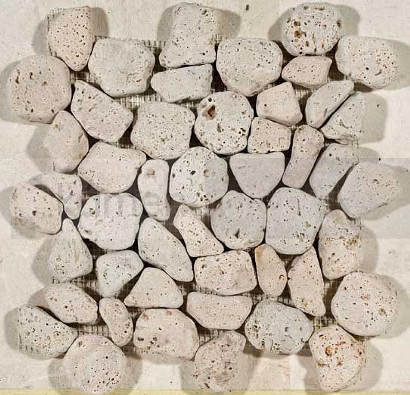 Aegean Pebbles Beige Travertin