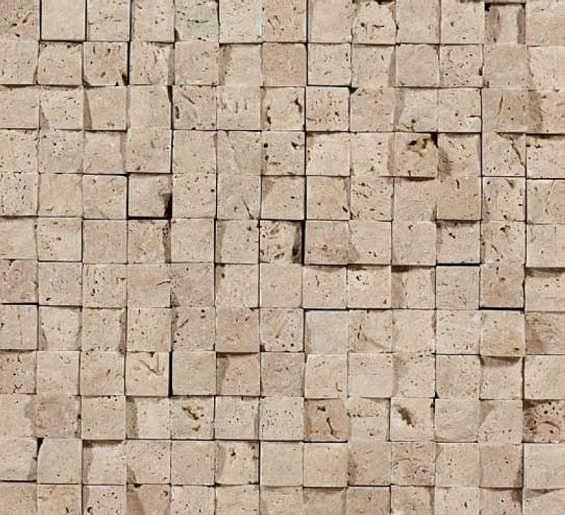 Natural Cubic Beige Travertin